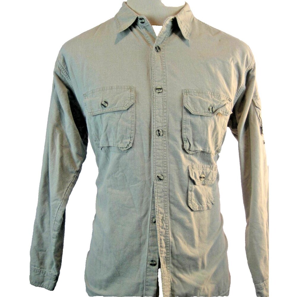 Womens X-Drive Gray Cotton Fully Flannel Lined LS Heavy Outdoors Shirt sz 18-20